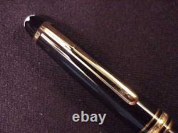 Montblanc Meisterstuck Classique Size Fountain Pen, Black, Gpt, Cf, Excellent