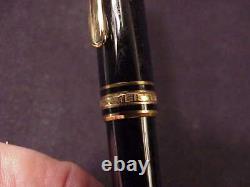 Montblanc Meisterstuck Classique Size Fountain Pen, Black, Gpt, Cf, Excellent
