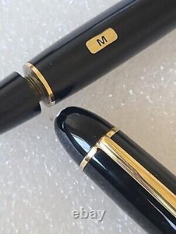 Montblanc Meisterstuck Diplomat 149, 18K, M Gold Nib with box. Ment Condition