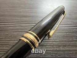 Montblanc Meisterstuck Fountain Pen 144 F Fine Point All Gold Black Evo Core
