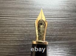 Montblanc Meisterstuck Fountain Pen 144 F Fine Point All Gold Black Evo Core