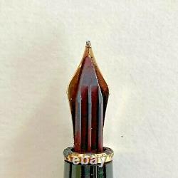 Montblanc Meisterstuck Fountain Pen 14K Black Gold Trim Resin (No Box / Ink)