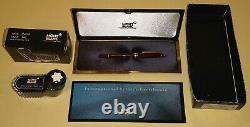 Montblanc Meisterstuck Fountain Pen 4810 14K Gold with Case & Ink READ