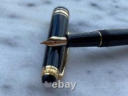 Montblanc Meisterstuck Fountain Pen 75 Years Of Passion Gold Nib 14k 585 Genuine