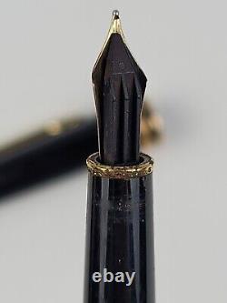 Montblanc Meisterstuck Fountain Pen Black 14k 4810 Nib Germany Preowned