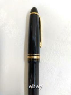 Montblanc Meisterstuck Fountain Pen / Ink Set 14K Nib Black x Gold
