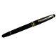 Montblanc Meisterstuck Gold Coated Fountain Pen White Star Plastic Black 4810