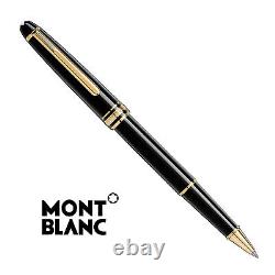 Montblanc Meisterstuck Gold Coated Rollerball Black New Brand Outlet