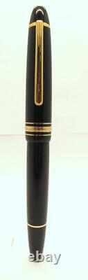 Montblanc Meisterstuck Gold Tone Accent Black Ball Point Pen 101