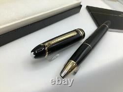 Montblanc Meisterstuck LeGrand Document Marker Highlighter Black with Gold 166 New