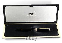 Montblanc Meisterstuck No 146 14k Fountain Pen Black Gold Trim M 4810 With Case