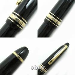 Montblanc Meisterstuck No. 146 White Star Nib 14K Fountain Pen Ef Black Gold Made