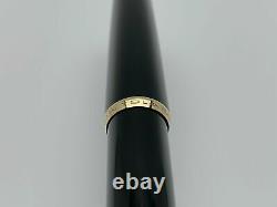 Montblanc Meisterstuck No 32 In Black & Gold With 14k Gold Nib Ef Size Mint