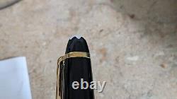 Montblanc Meisterstuck Pix Ballpoint Pen Black with Gold Trim Pre-owned
