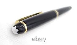 Montblanc Meisterstuck ROLLERBALL 163 Classique Solitaire Black & Gold