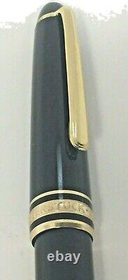 Montblanc Meisterstuck Rollerball Pen Black with Gold Tone Made in Germany