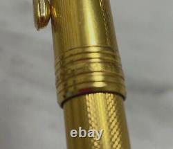 Montblanc Meisterstuck Solitaire 1444 Gold Plated Barley Fountain Pen 18K M JP
