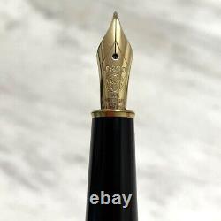 Montblanc Meisterstuck Solitaire 1444 Gold Plated Barley Fountain Pen 18K M JP