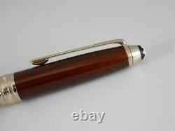 Montblanc Meisterstuck Solitaire Citrine Gold Plated Ballpoint Pen with Box