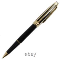 Montblanc Meisterstuck Solitaire Due White Star Capballpoint Pen Black Gold Writ