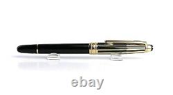 Montblanc Meisterstuck Solitaire Gold & Black Fountain Pen Gold B 35987 New