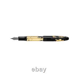 Montblanc Meisterstuck Solitaire Gold Leaf Calligraphy Fountain Pen #119688