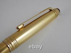 Montblanc Meisterstuck Solitaire Gold Plated Barley Ballpoint Pen (used)