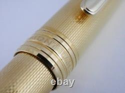 Montblanc Meisterstuck Solitaire Gold Plated Barley Fountain Pen B (Excellent)