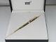 Montblanc Meisterstuck Solitaire Gold Plated and Black Rollerball Pen NEAR MINT