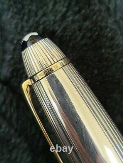 Montblanc Meisterstuck Solitaire Silver, Strip Legrand 146 18k. M Nib-Mint Pen