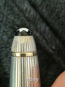 Montblanc Meisterstuck Solitaire Silver, Strip Legrand 146 18k. M Nib-Mint Pen