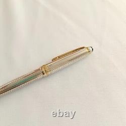 Montblanc Meisterstuck Solitaire Sterling Silver 925 Pinstripe Ballpoint Pen