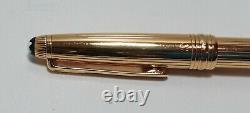 Montblanc Meisterstuck Solitaire Sterling Silver Gold Set 2x Fountain, Ballpoint