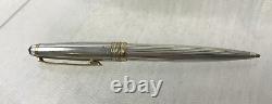 Montblanc Meisterstuck Sterling Silver 925 and Gold Ballpoint Pen