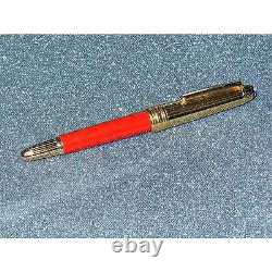 Montblanc Meisterstuck W. A. Mozart Solitaire Fountain Pen Red Coral/Gold M Nib