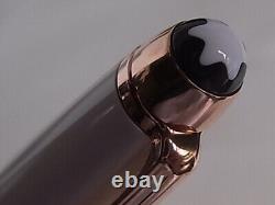 Montblanc Meisterstuck White Solitaire Classique Ballpoint Pen Red Gold Plated