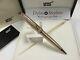 Montblanc Meisterstuck solitaire geometry champagne gold ballpoint pen NEW