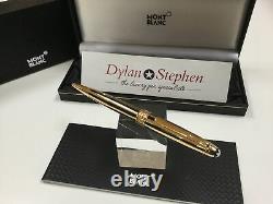 Montblanc Meisterstuck solitaire gold and black ballpoint pen NEW