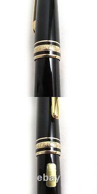 Montblanc/Montblanc Classic Meisterstuck Nib 14K Wannian Pen Black Gold No Ink W