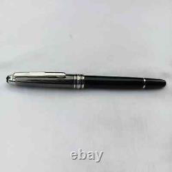 Montblanc Solitaire Doue Black and White Fountain Pen with 18kt Gold medium Nib