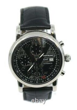 Montblanc Star GMT Chronograph Stainless Steel Watch 7067