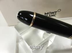 Montblanc meisterstuck 149 fountain pen 14K M= medium gold nib (never inked)