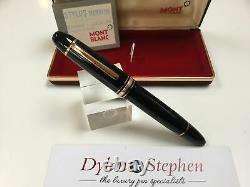 Montblanc meisterstuck 149 fountain pen 18C F= fine gold nib (new old stock)