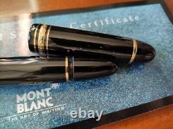 Montblanc meisterstuck 149 fountain pen 18K EF= extra fine gold nib + box