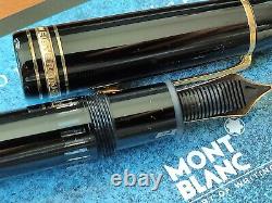 Montblanc meisterstuck 149 fountain pen 18K EF= extra fine gold nib + box