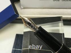 Montblanc meisterstuck classique 145 platinum fountain pen 14K F= fine gold nib