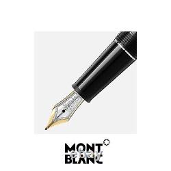 NEW MONTBLANC MEISTERSTUCK 145 FOUNTAIN PEN 14K GOLD M nib with Leather Pouch