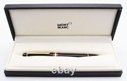 NEW MONTBLANC MEISTERSTUCK 145 FOUNTAIN PEN IN BLACK GOLD M Nib Curated Gift