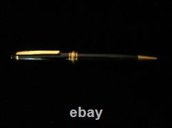 NEW Montblanc Meisterstuck Pix Ballpoint Pen + Refill Classique Black & Gold NIB