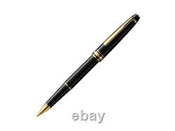 New Authentic Montblanc Meisterstuck Gold Rollerball Pen 163 in Leather Pen Case